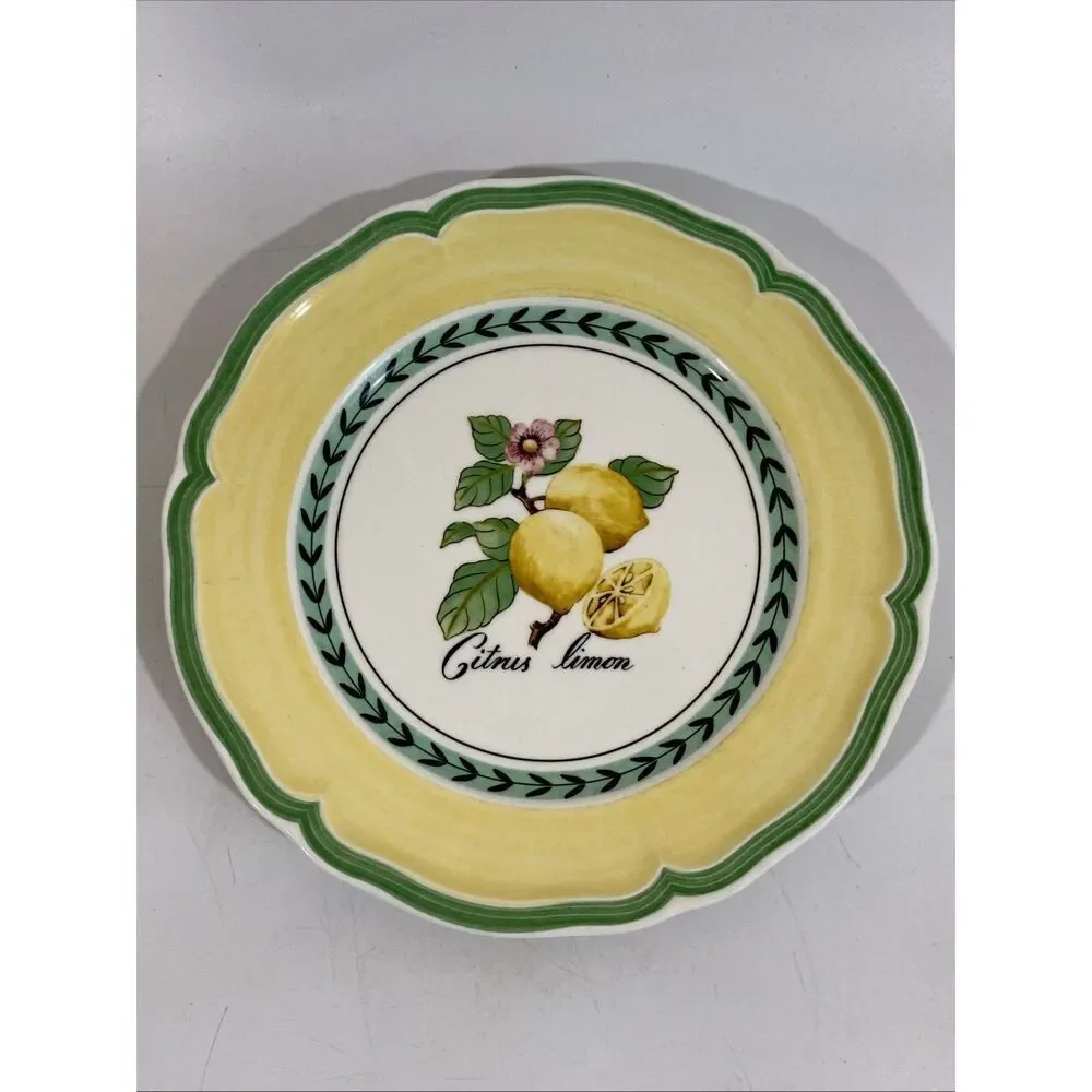 Villeroy Boch French‎ Garden Valence Lemon Salad Plate 8” (4 Available)
